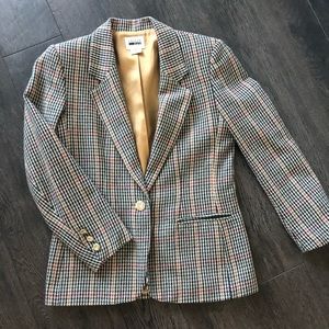 Vintage Plaid Blazer